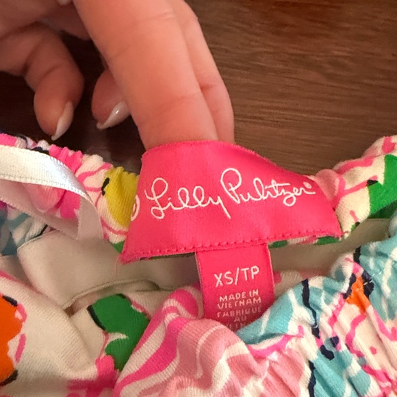 Lilly Pulitzer for Target Colorful Tropical Floral Strapless Maxi Dress XS - Picture 5 of 7